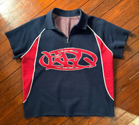 graffiti kbl logo knit quarter-zip